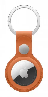 Porte-clés en tissage fin AirTag - Roux orangé